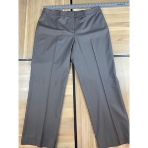 LAFAYETTE 148 NEW YORK Barrow Trousers Grey Wool Blend Womens Size 10